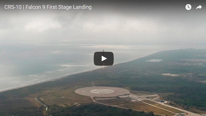 Space-X Falcon 9 landing
