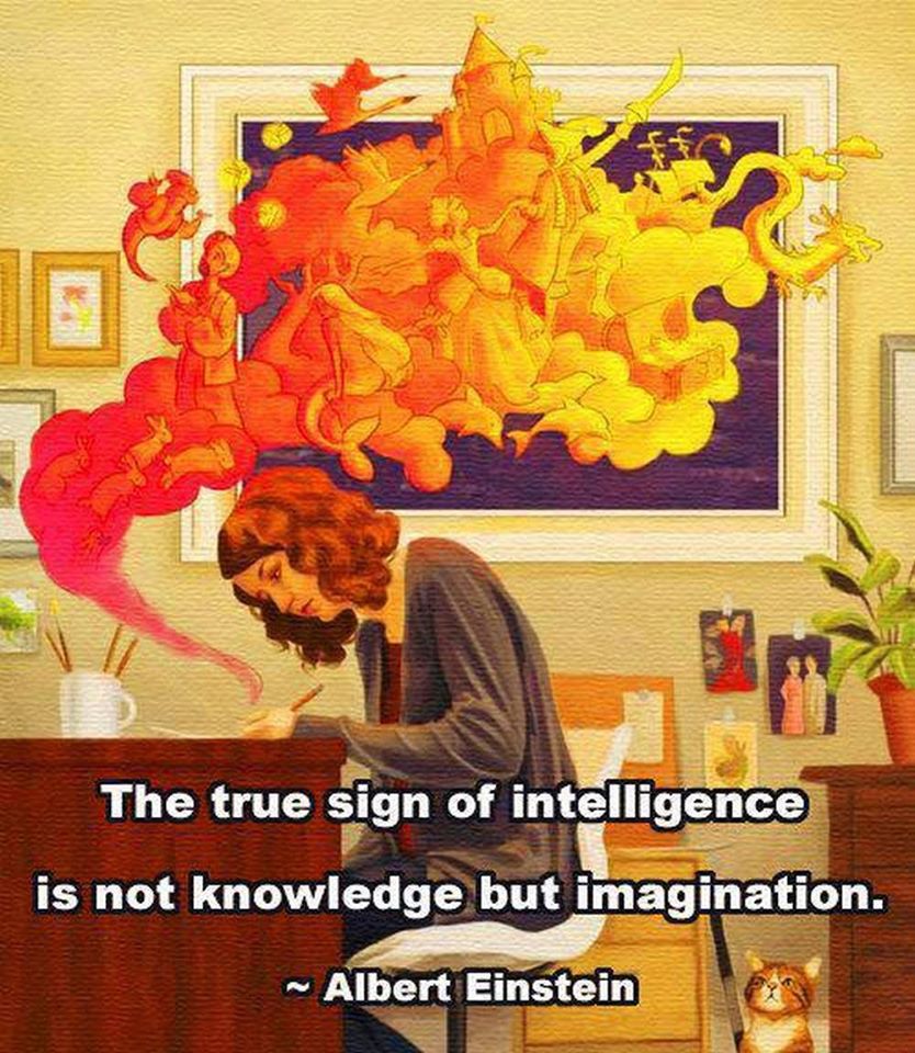 The true sign of intelligence is not knowledge but Imagination