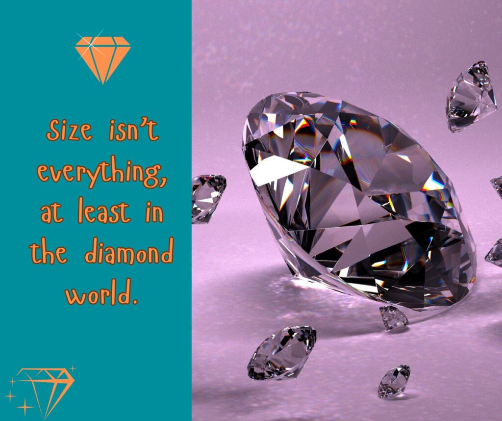 Diamonds of all sizes sparkle with timeless elegance and beauty.