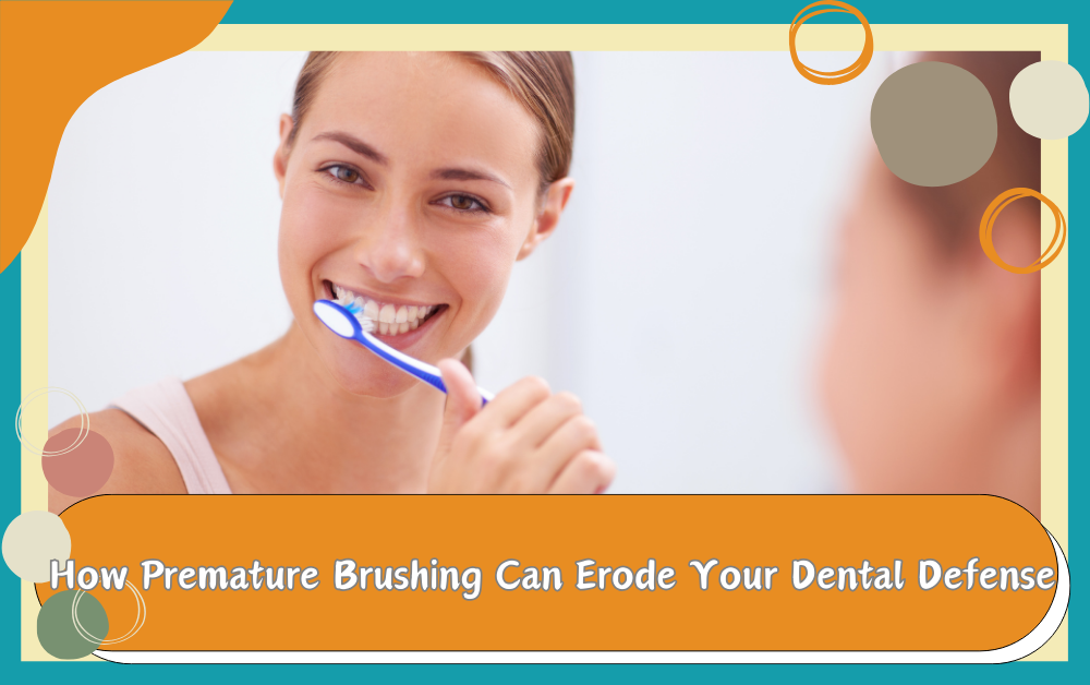 Waiting before brushing following acidic feasts is recommended.